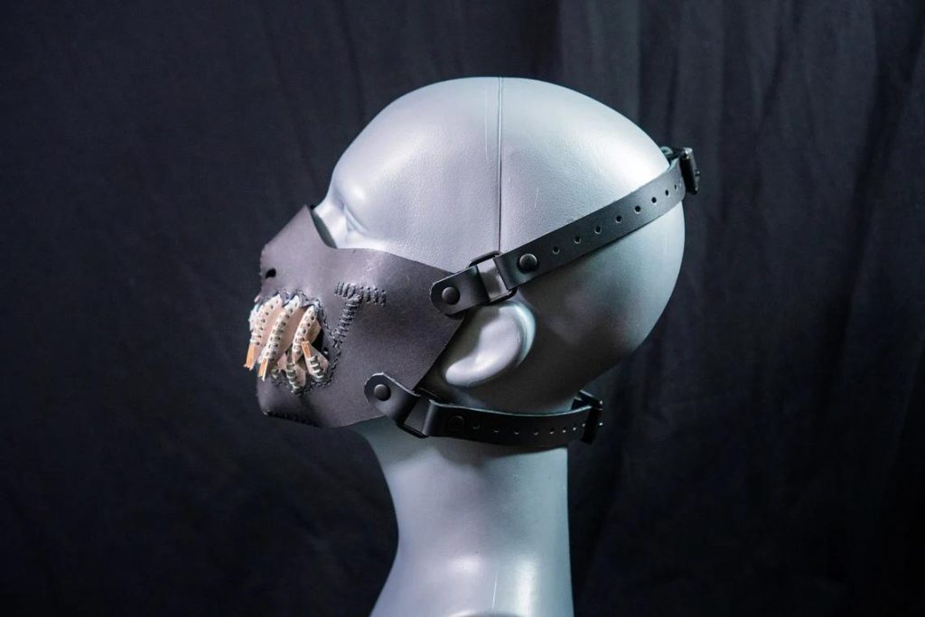 图片[2]-手工皮具图纸 獠牙面具pa013-皮艺果手工皮具图纸