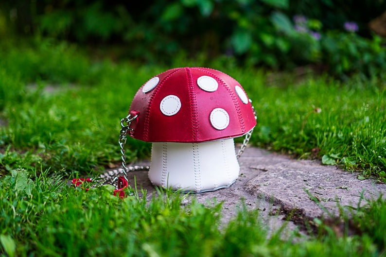 图片[2]-手工皮具图纸 蘑菇包 pa016-皮艺果手工皮具图纸