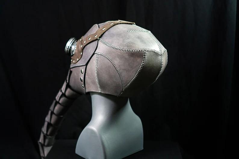 图片[3]-手工皮具图纸 沙人象面具pa022-皮艺果手工皮具图纸