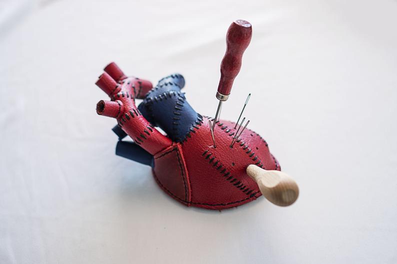 图片[2]-手工皮具图纸 心脏针插pa030-皮艺果手工皮具图纸