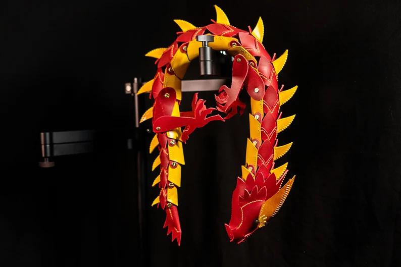 图片[3]-手工皮具图纸 皮革龙pa031-皮艺果手工皮具图纸