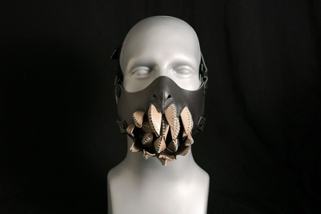 图片[2]-手工皮具图纸 异形面具 pa033-皮艺果手工皮具图纸