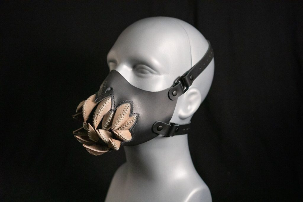 图片[1]-手工皮具图纸 异形面具 pa033-皮艺果手工皮具图纸