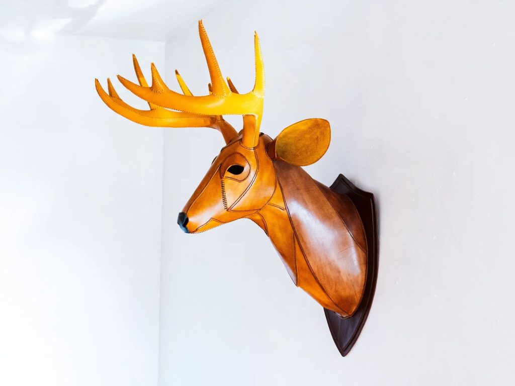 图片[3]-手工皮具图纸 壁挂鹿pa039-皮艺果手工皮具图纸