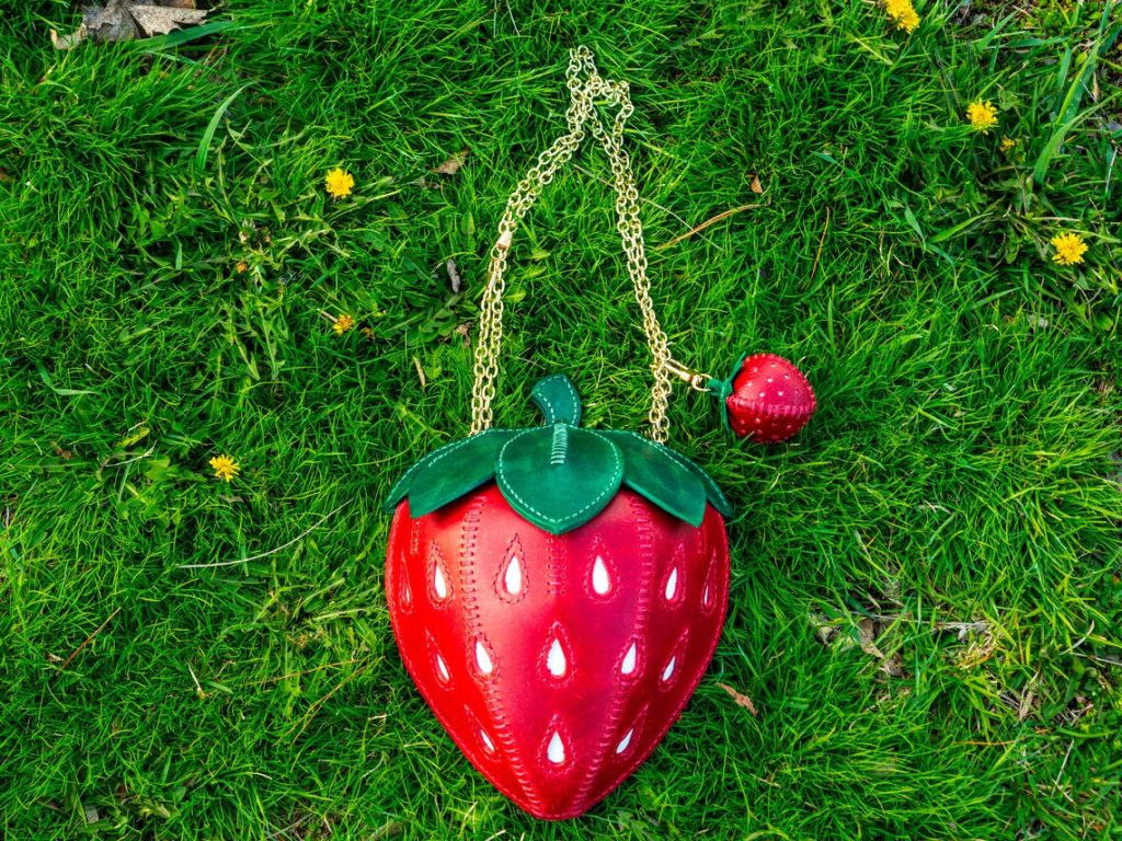 图片[2]-手工皮具图纸 草莓包pa047-皮艺果手工皮具图纸