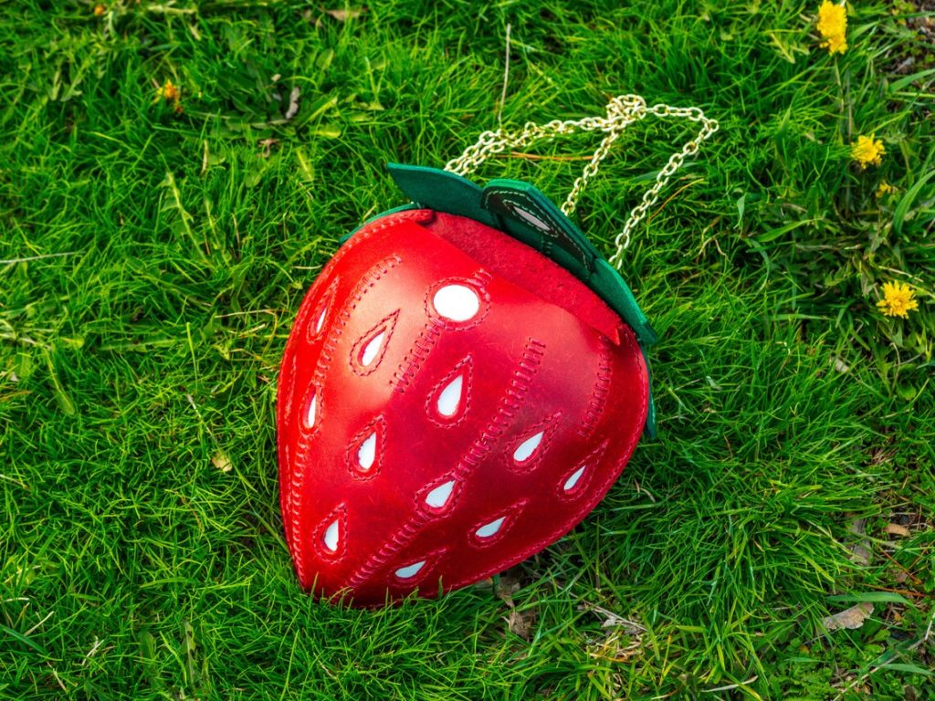 图片[3]-手工皮具图纸 草莓包pa047-皮艺果手工皮具图纸