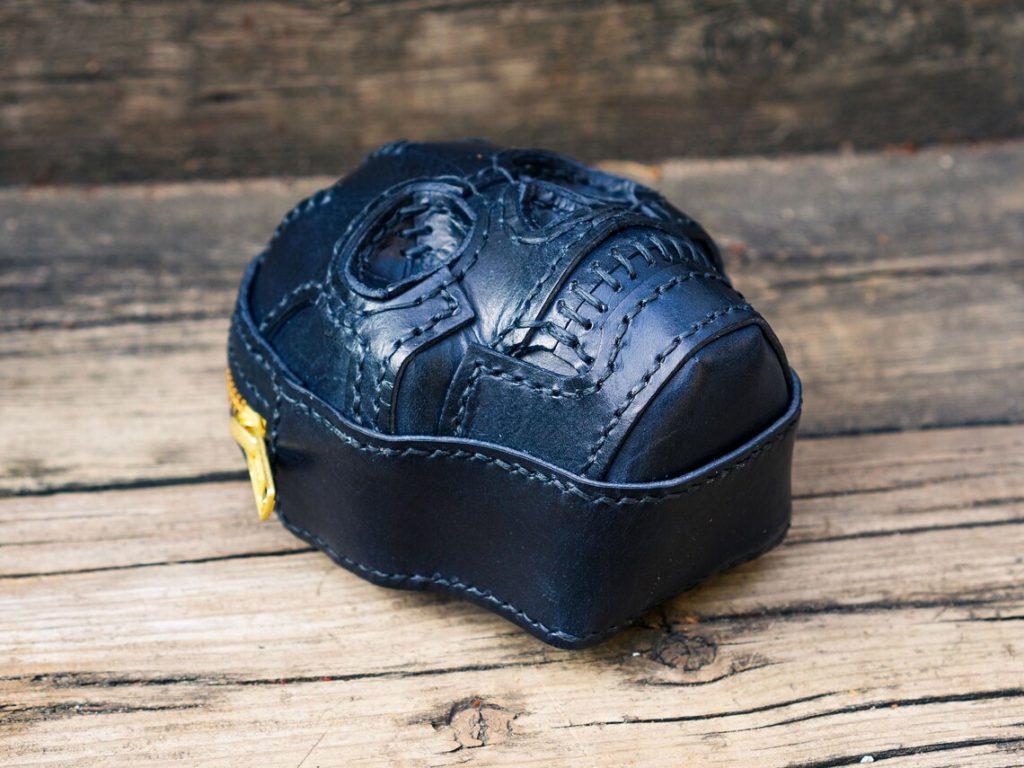 图片[3]-手工皮具图纸 头骨腰包pa050-皮艺果手工皮具图纸