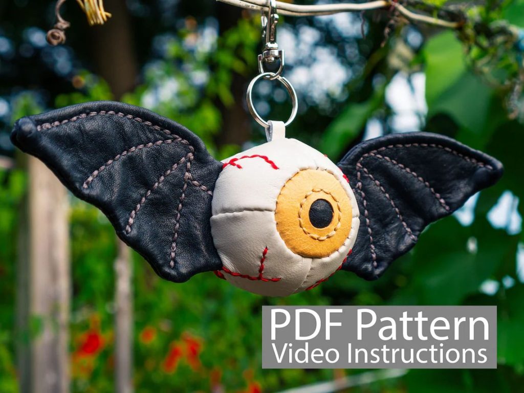 图片[3]-手工皮具图纸 蝙蝠眼珠pa053-皮艺果手工皮具图纸