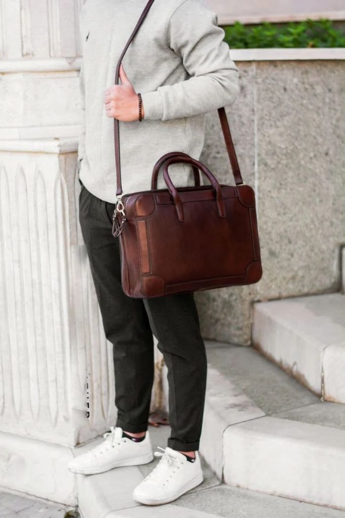 图片[1]-手工皮具图纸 公文包pd002-皮艺果手工皮具图纸