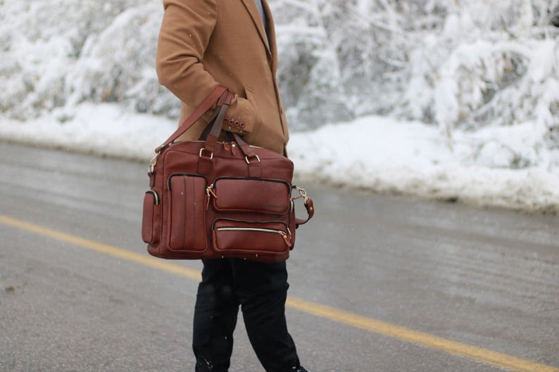 图片[3]-手工皮具图纸 旅行包pd008-皮艺果手工皮具图纸