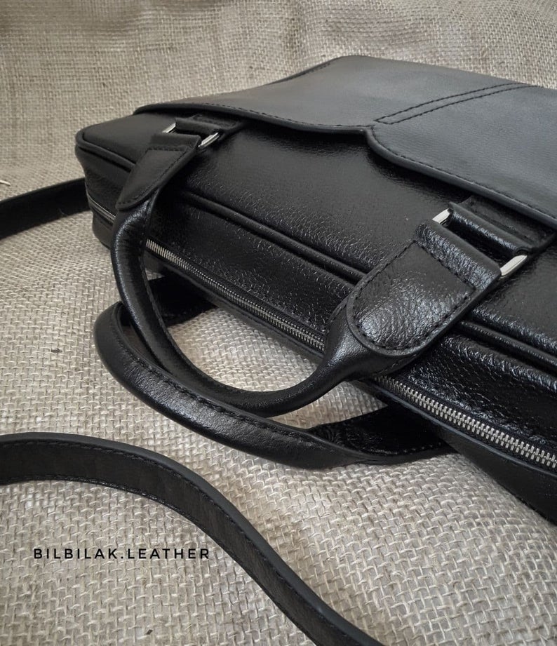 图片[3]-手工皮具图纸 公文包pd016-皮艺果手工皮具图纸