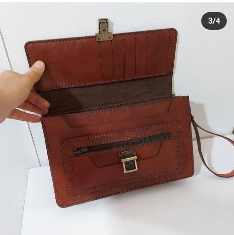 图片[2]-手工皮具图纸 手拿包pd023-皮艺果手工皮具图纸