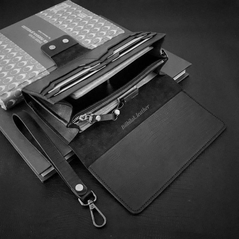 图片[2]-手工皮具图纸 手拿包pd028-皮艺果手工皮具图纸