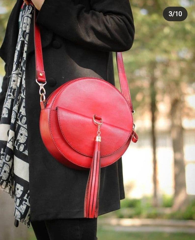 图片[3]-手工皮具图纸 圆挎包pd037-皮艺果手工皮具图纸