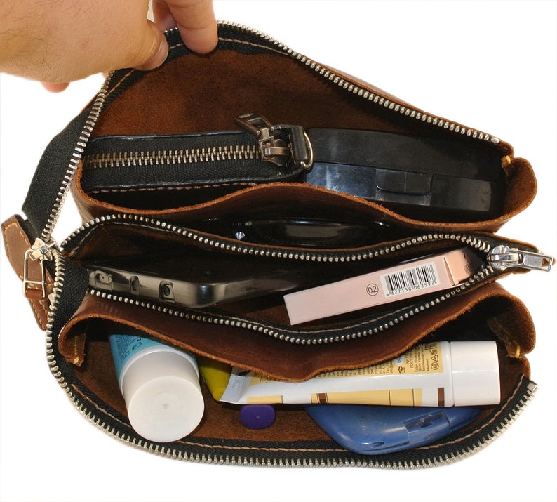 图片[2]-手工皮具图纸 手拿包sds001-皮艺果手工皮具图纸