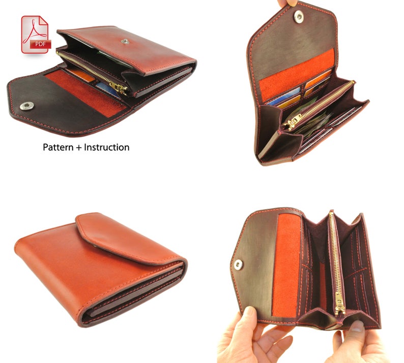 图片[3]-手工皮具图纸 卡包sds004-皮艺果手工皮具图纸