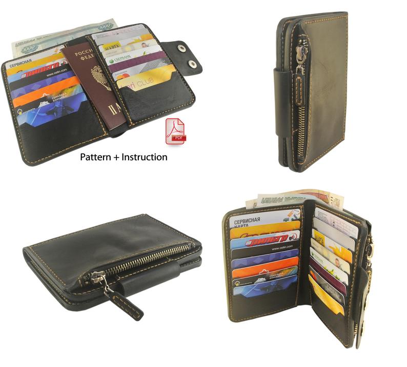 图片[3]-手工皮具图纸 卡包sds005-皮艺果手工皮具图纸