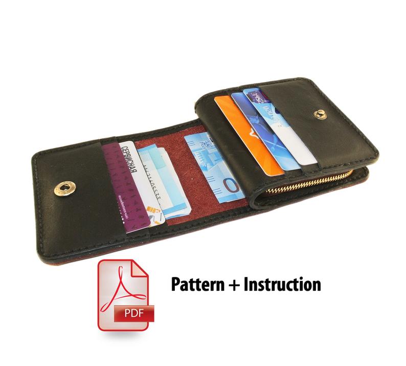 图片[2]-手工皮具图纸 卡包sds009-皮艺果手工皮具图纸