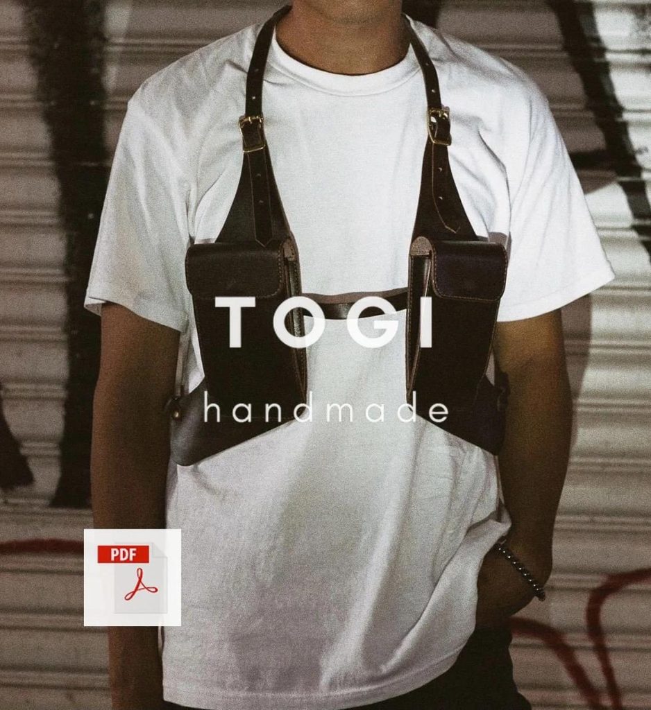 图片[1]-手工皮具图纸 机车胸衣tg001-皮艺果手工皮具图纸