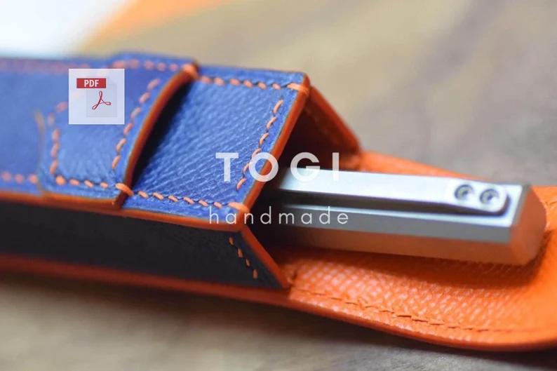 图片[2]-手工皮具图纸 笔盒tg002-皮艺果手工皮具图纸