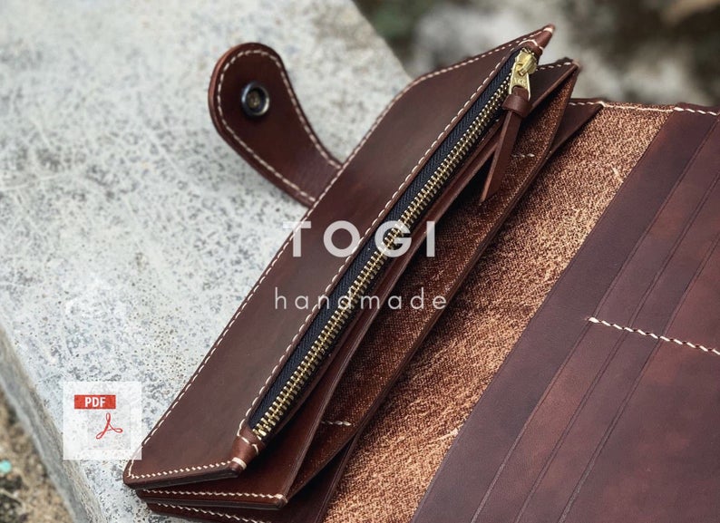 图片[2]-手工皮具图纸 钱包tg003-皮艺果手工皮具图纸