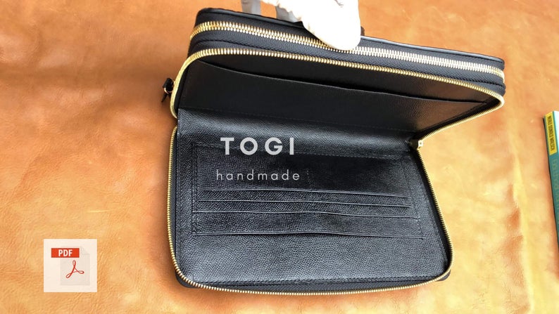 图片[3]-手工皮具图纸 手拿包tg004-皮艺果手工皮具图纸