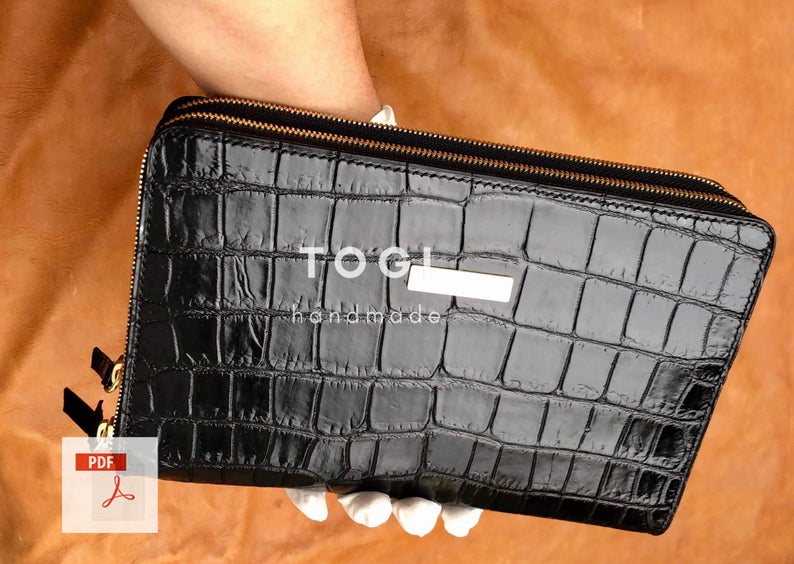 图片[2]-手工皮具图纸 手拿包tg004-皮艺果手工皮具图纸