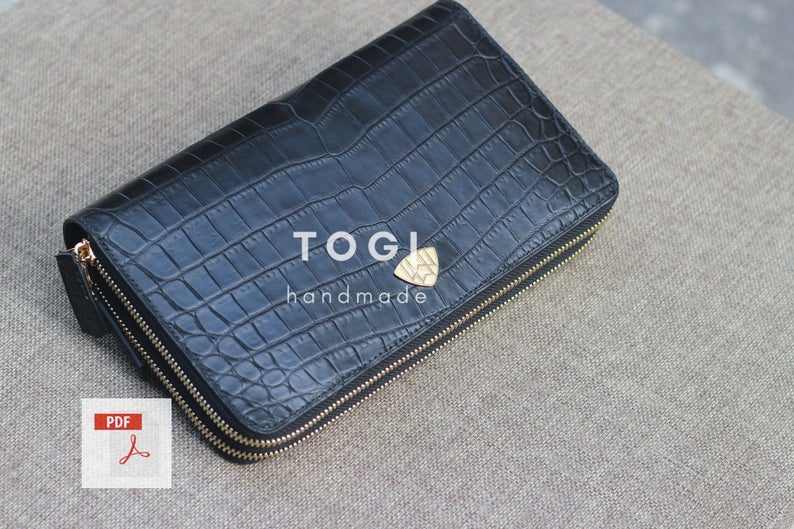 手工皮具图纸 手拿包tg004-皮艺果手工皮具图纸