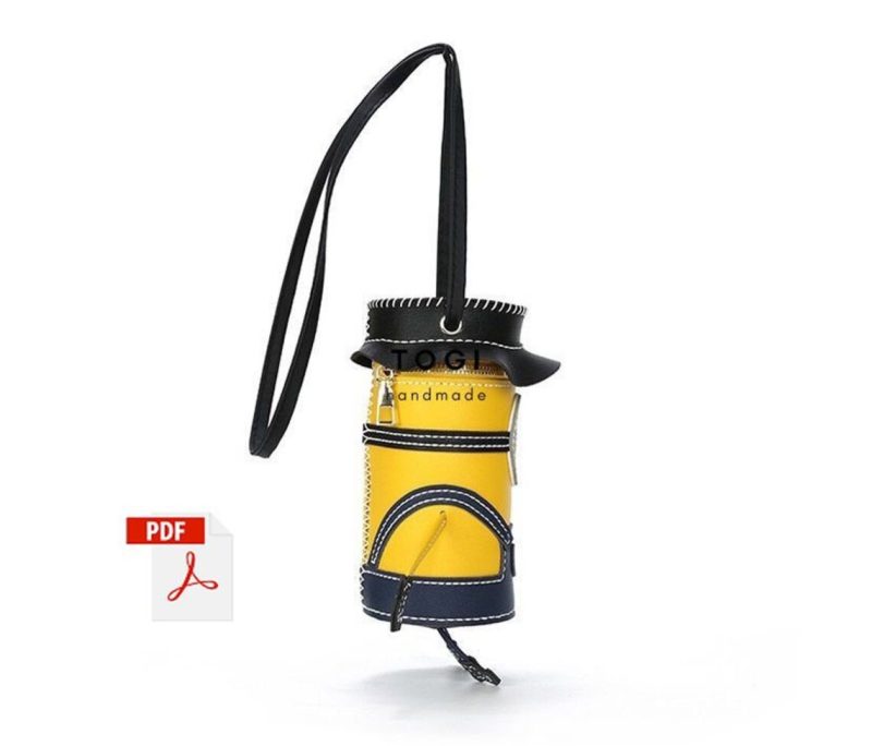 手工皮具图纸 口红包tg006-皮艺果手工皮具图纸