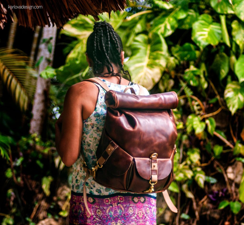 图片[1]-手工皮具图纸 户外背包kd001-皮艺果手工皮具图纸