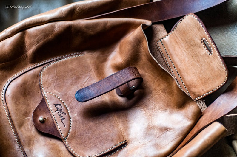 图片[2]-手工皮具图纸 单肩包kd008-皮艺果手工皮具图纸