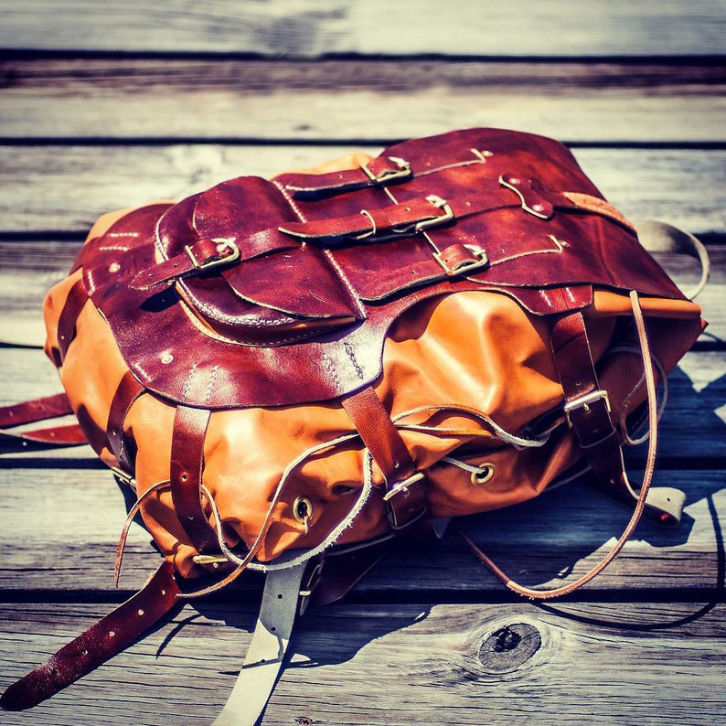 图片[2]-手工皮具图纸 户外旅行包kd023-皮艺果手工皮具图纸