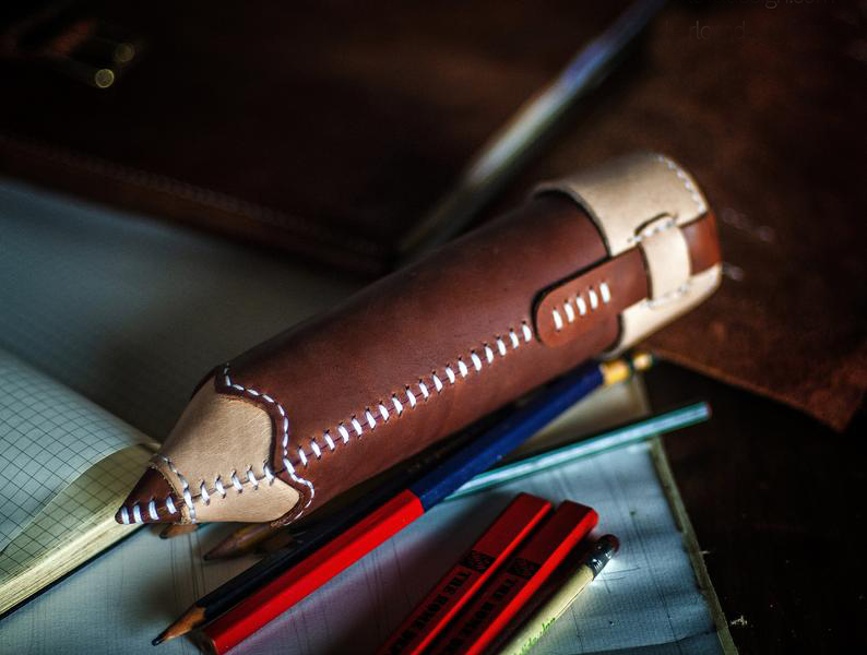 图片[2]-手工皮具图纸 铅笔kd033-皮艺果手工皮具图纸