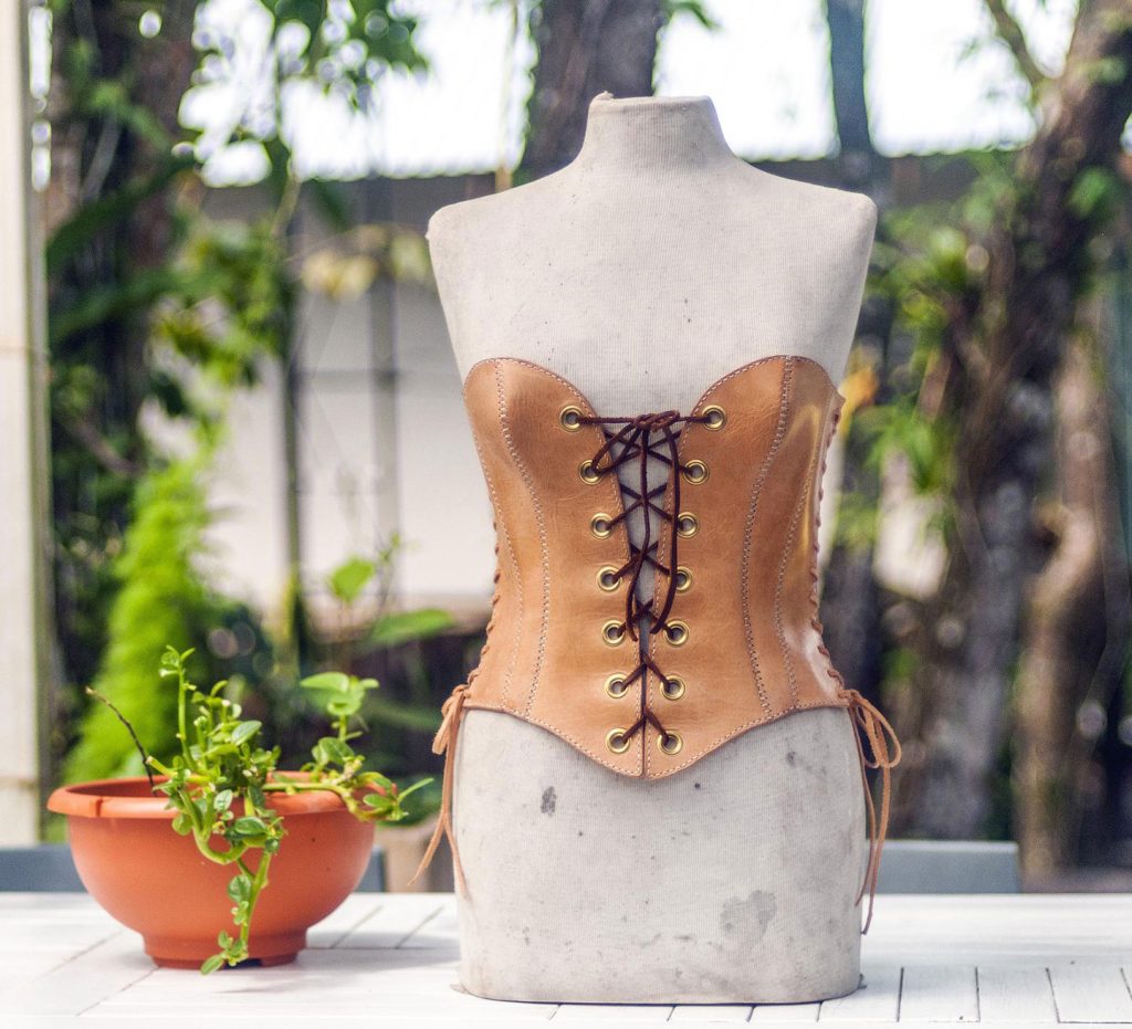 图片[2]-手工皮具图纸 束腰kd037-皮艺果手工皮具图纸