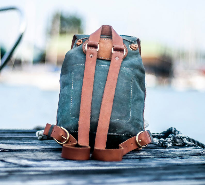 图片[3]-手工皮具图纸 双肩包kd040-皮艺果手工皮具图纸