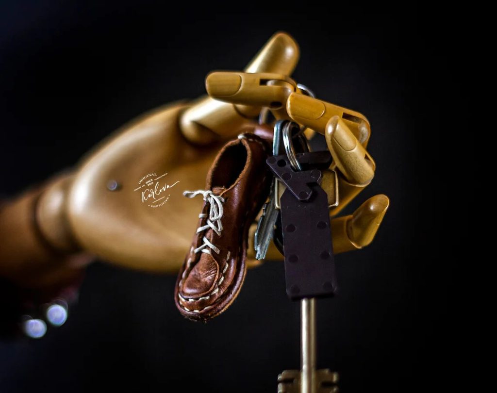 图片[1]-手工皮具图纸 鞋挂件kd043-皮艺果手工皮具图纸