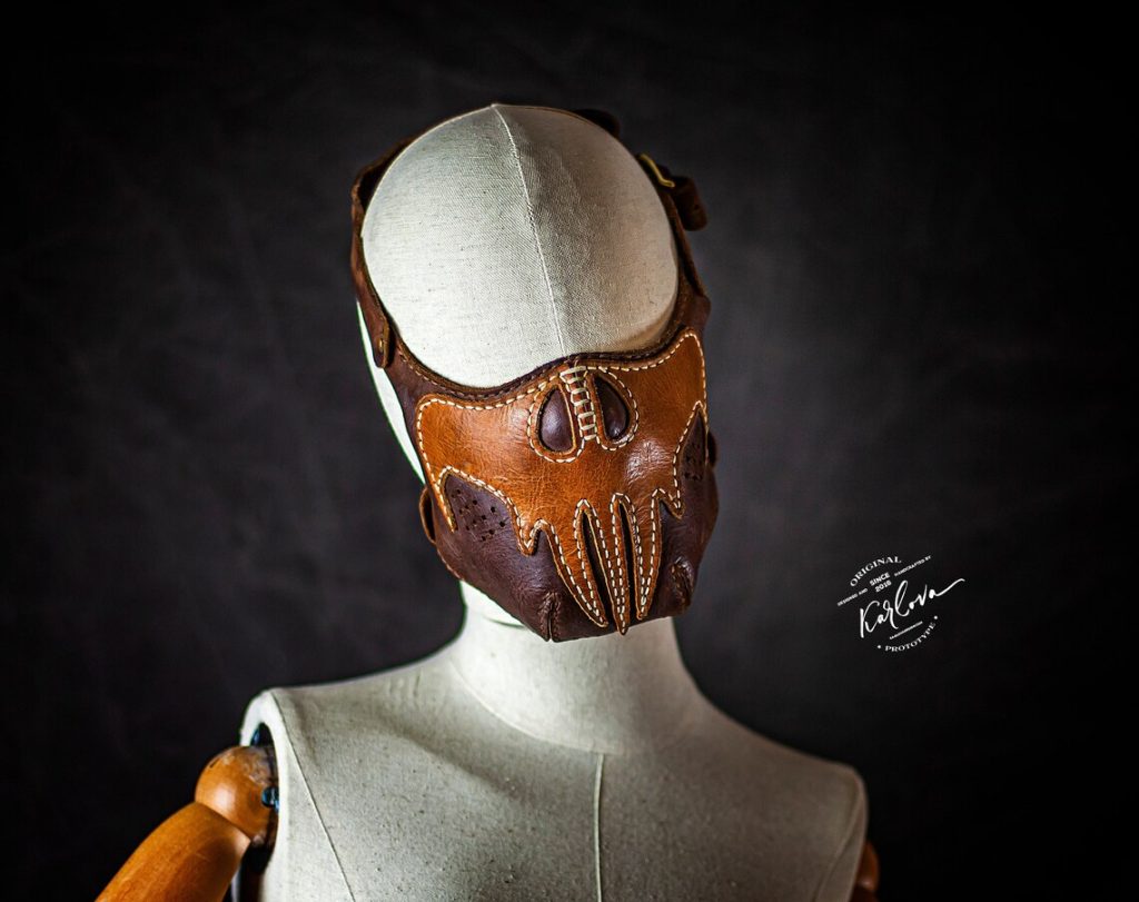 图片[1]-手工皮具图纸 面具kd049-皮艺果手工皮具图纸