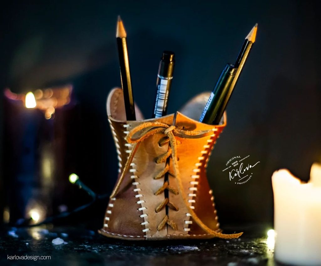 图片[4]-手工皮具图纸 胸衣笔筒kd053-皮艺果手工皮具图纸