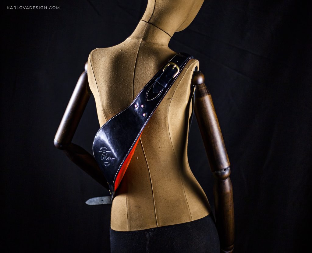 图片[1]-手工皮具图纸 胸挎包kd073-皮艺果手工皮具图纸