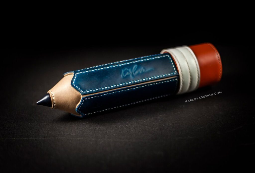 图片[1]-手工皮具图纸 笔袋kd077-皮艺果手工皮具图纸