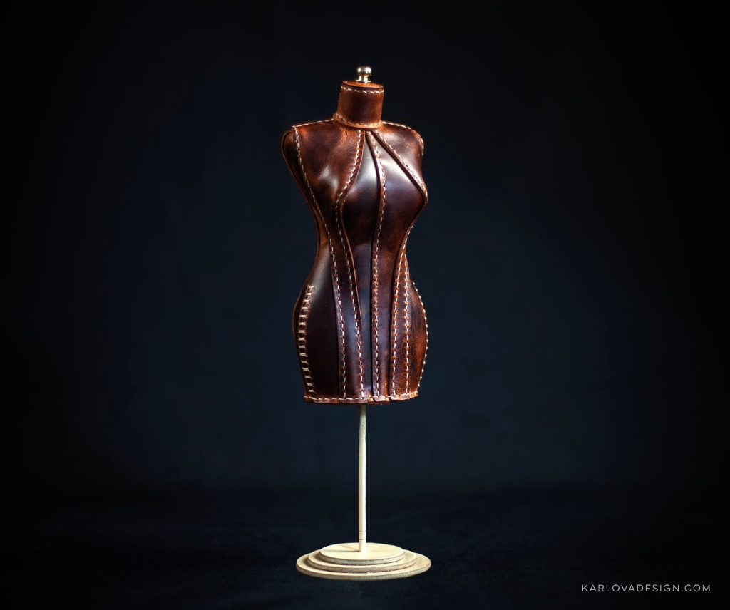 图片[1]-手工皮具图纸 mini裙摆件kd079-皮艺果手工皮具图纸