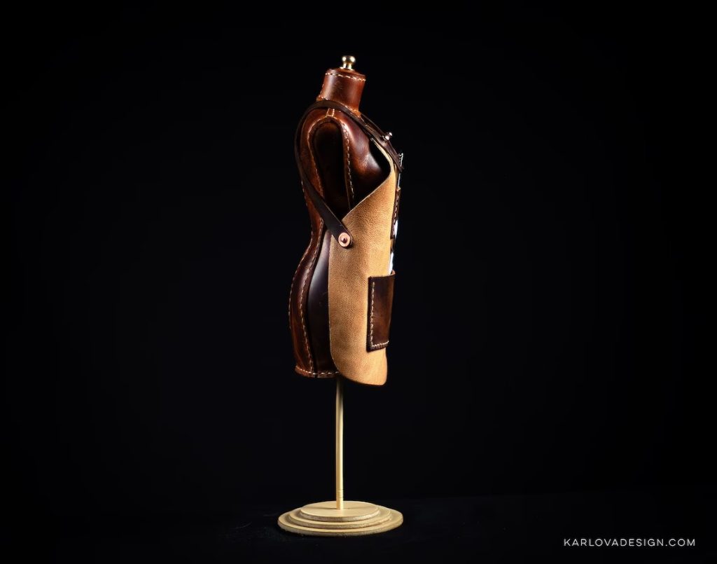 图片[2]-手工皮具图纸 mini围裙kd080-皮艺果手工皮具图纸