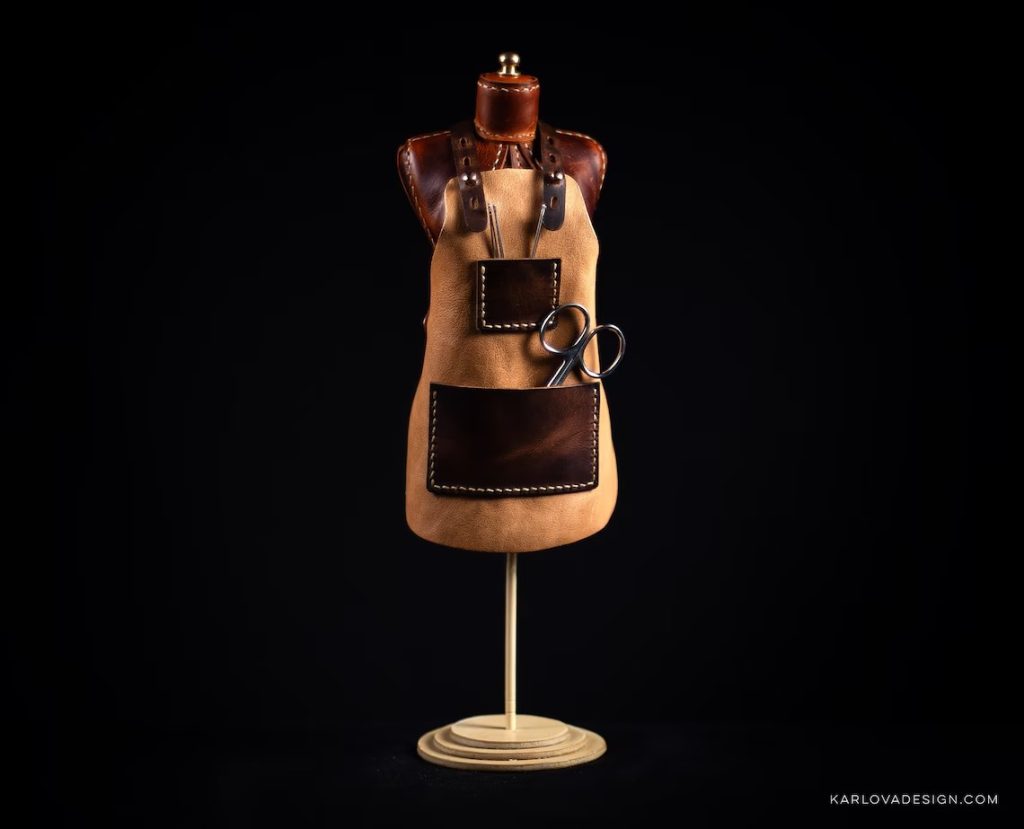 图片[3]-手工皮具图纸 mini围裙kd080-皮艺果手工皮具图纸