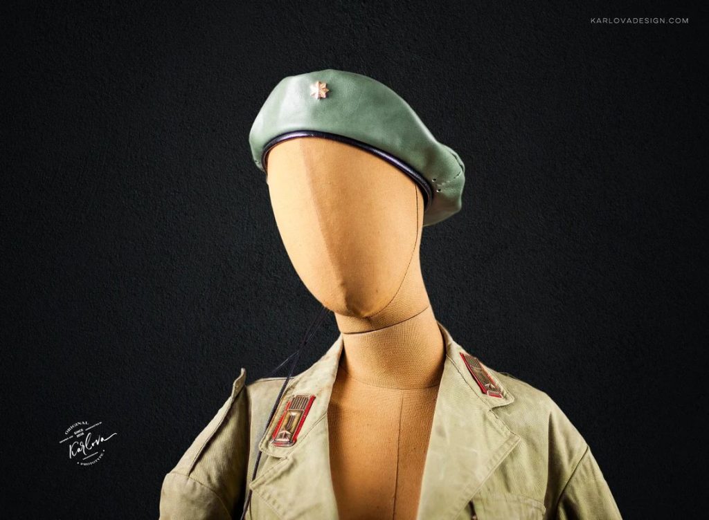 图片[3]-手工皮具图纸 军帽kd083-皮艺果手工皮具图纸