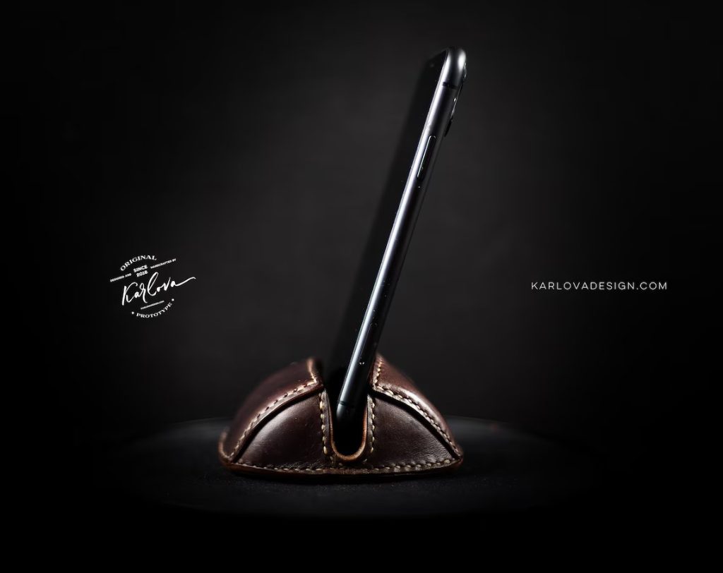 图片[2]-手工皮具图纸 手机托kd084-皮艺果手工皮具图纸