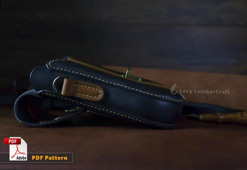 图片[3]-手工皮具图纸 手机包lc007-皮艺果手工皮具图纸