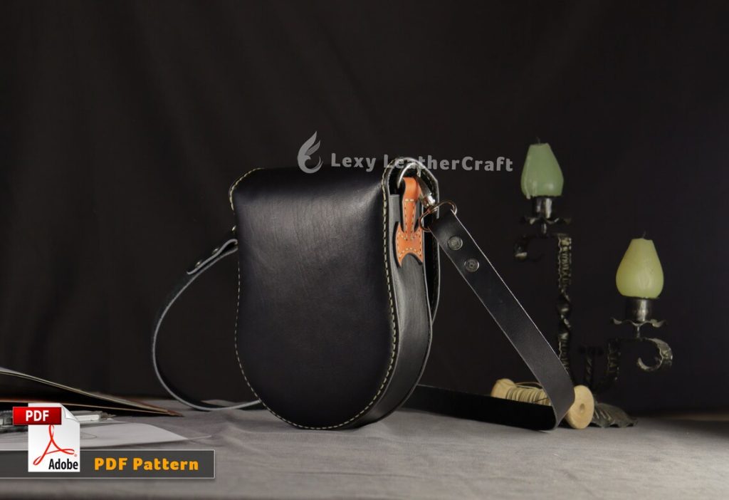 图片[3]-手工皮具图纸 挎包lc017-皮艺果手工皮具图纸