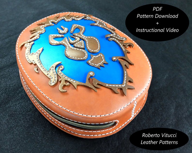 图片[2]-手工皮具图纸 背包rv002-皮艺果手工皮具图纸