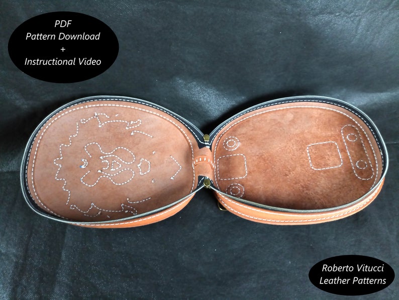 图片[3]-手工皮具图纸 背包rv002-皮艺果手工皮具图纸