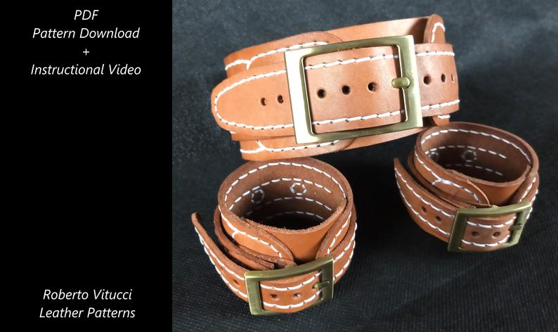 图片[3]-手工皮具图纸 绑带rv011-2-皮艺果手工皮具图纸